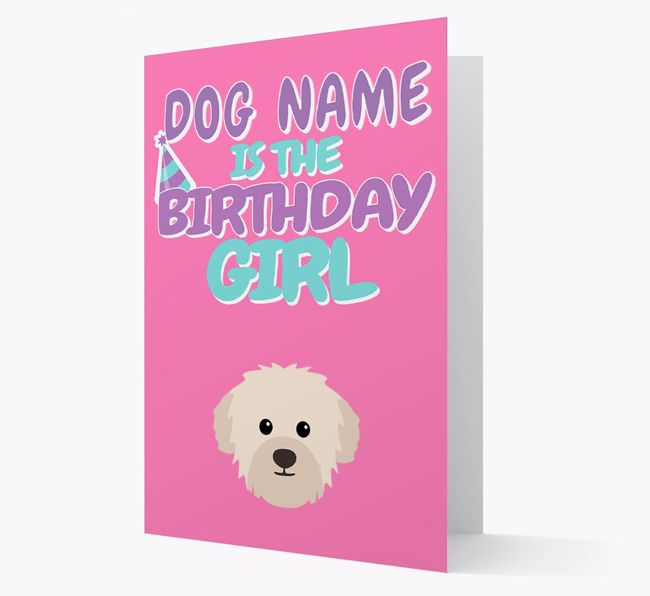 'Birthday Girl' Card with {breedFullName} Icon